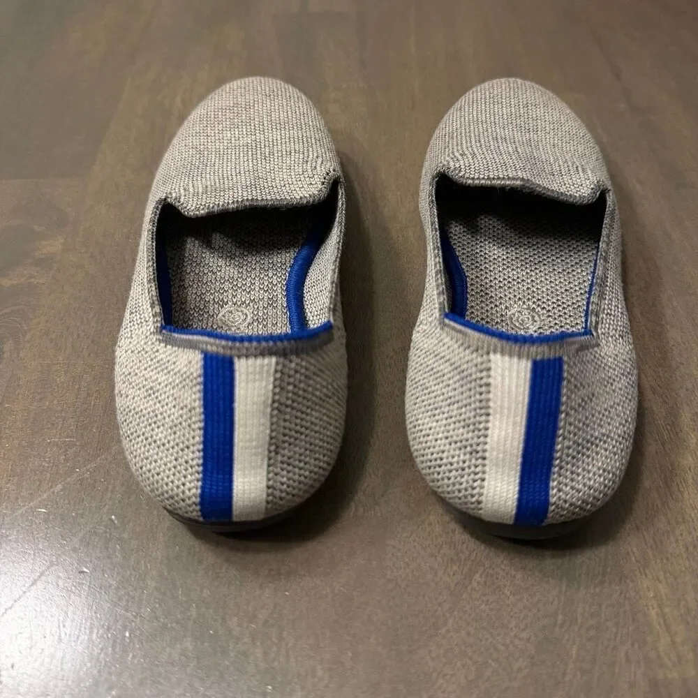 Rothy’s Girls The Loafer Size 1 Taupe Heather